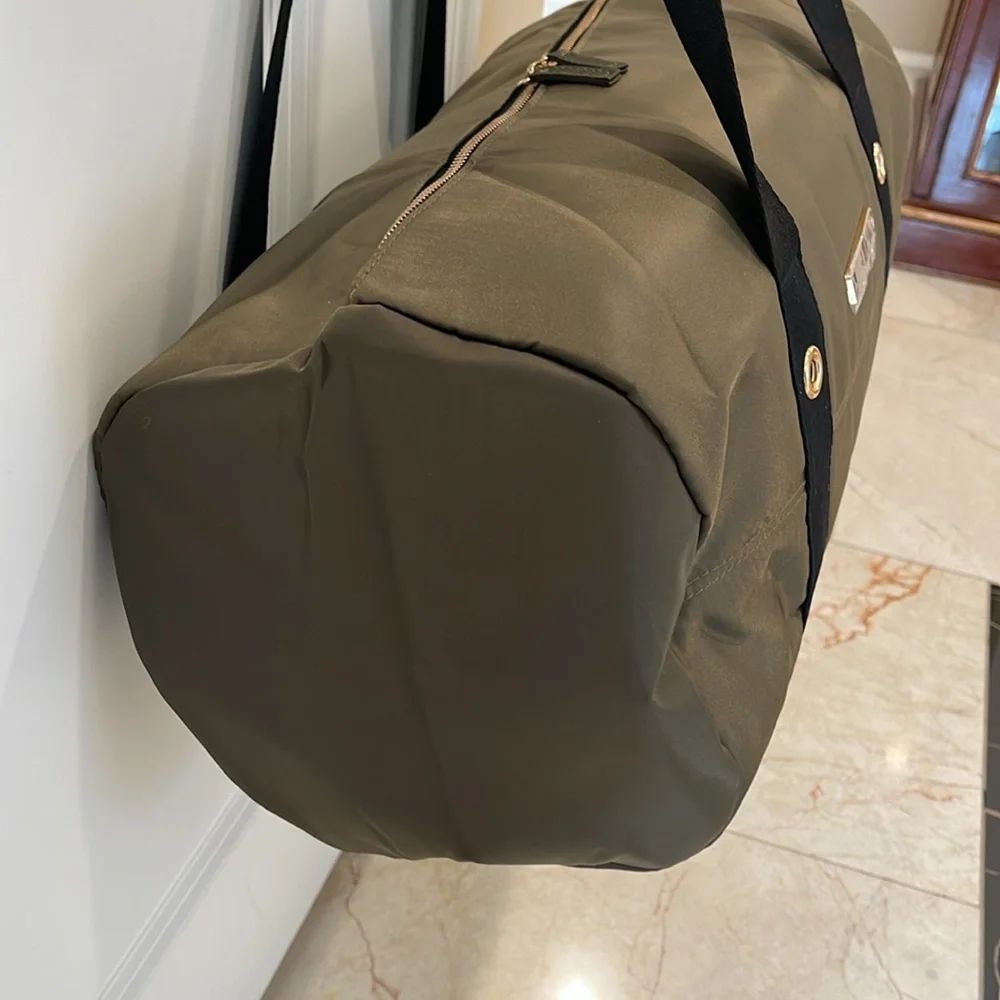 Jean Paul Gaultier military green duffel bag